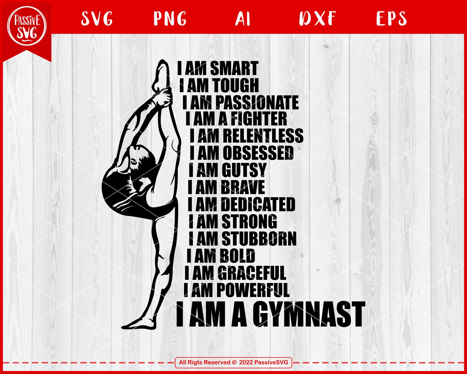 I Am Gymnast Definition Gymnastics Svg File Gymnast Svg Etsy