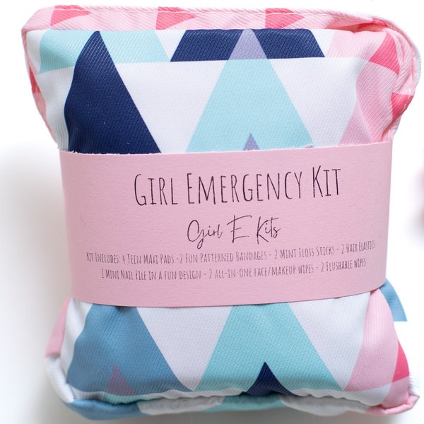 First Period Kits for Girls | Girl Emergency Kits (Pink Triangle)
