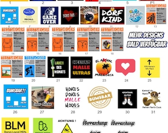 Malle Saufsticker Testsieger Aufkleber Vinyl Wetterfest Mallorca Pary Aufkleber Set