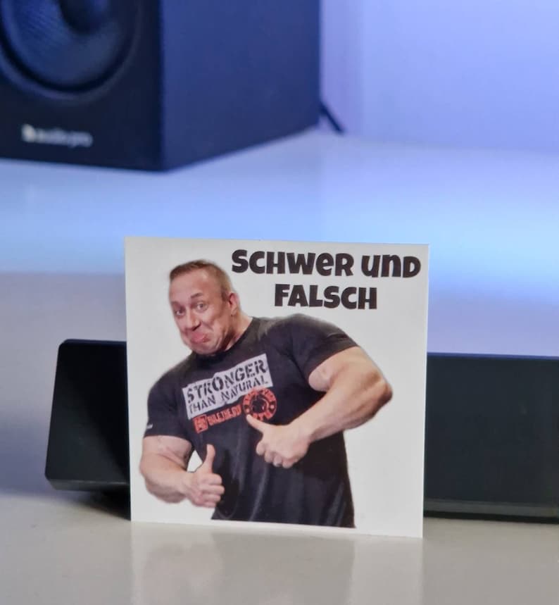 Markus Rühl Sticker Meme Heavy and Wrong 20 Etsy