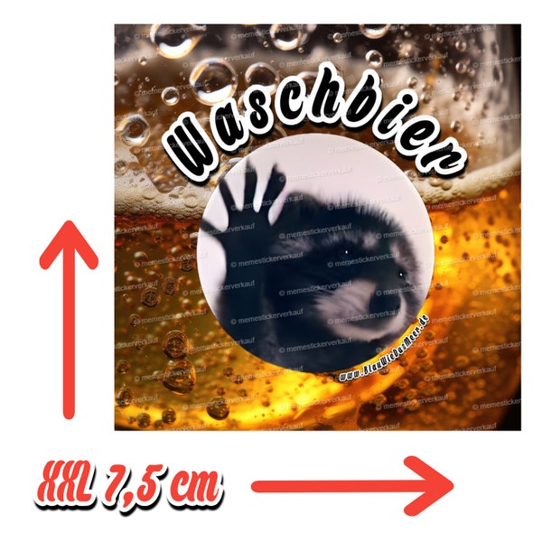 Waschbär Waschbier Meme Tiktok Tanz Sticker Aufkleber L - XXL !!!  2 verschiedene Größen