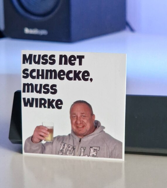 Markus Rühl Sticker Muss Net Schmecke Muss Wirke Etsy