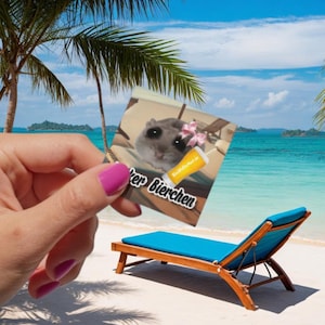 Hamster Malle Sticker / Lecker Bierchen