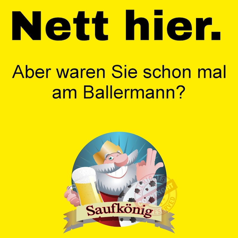 Nett Hier. Aber waren Sie schon mal am Ballermann Sticker Etsy.de