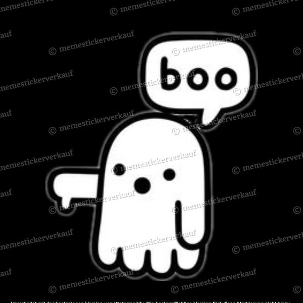 Geist Boo Sticker Aufkleber