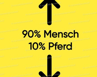 90 Mensch 10 Pferd malle party saufsticker Vinyl Witterungsbeständig