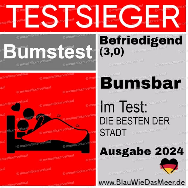 NEUES DESIGN Testsieger Stiftung Bumstest Bumsbar 3,0 Befriedigend