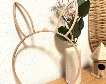 Wreath with bunny ears, Easter, door wreath, decorative bunny, Easter gifts, Easter bunny