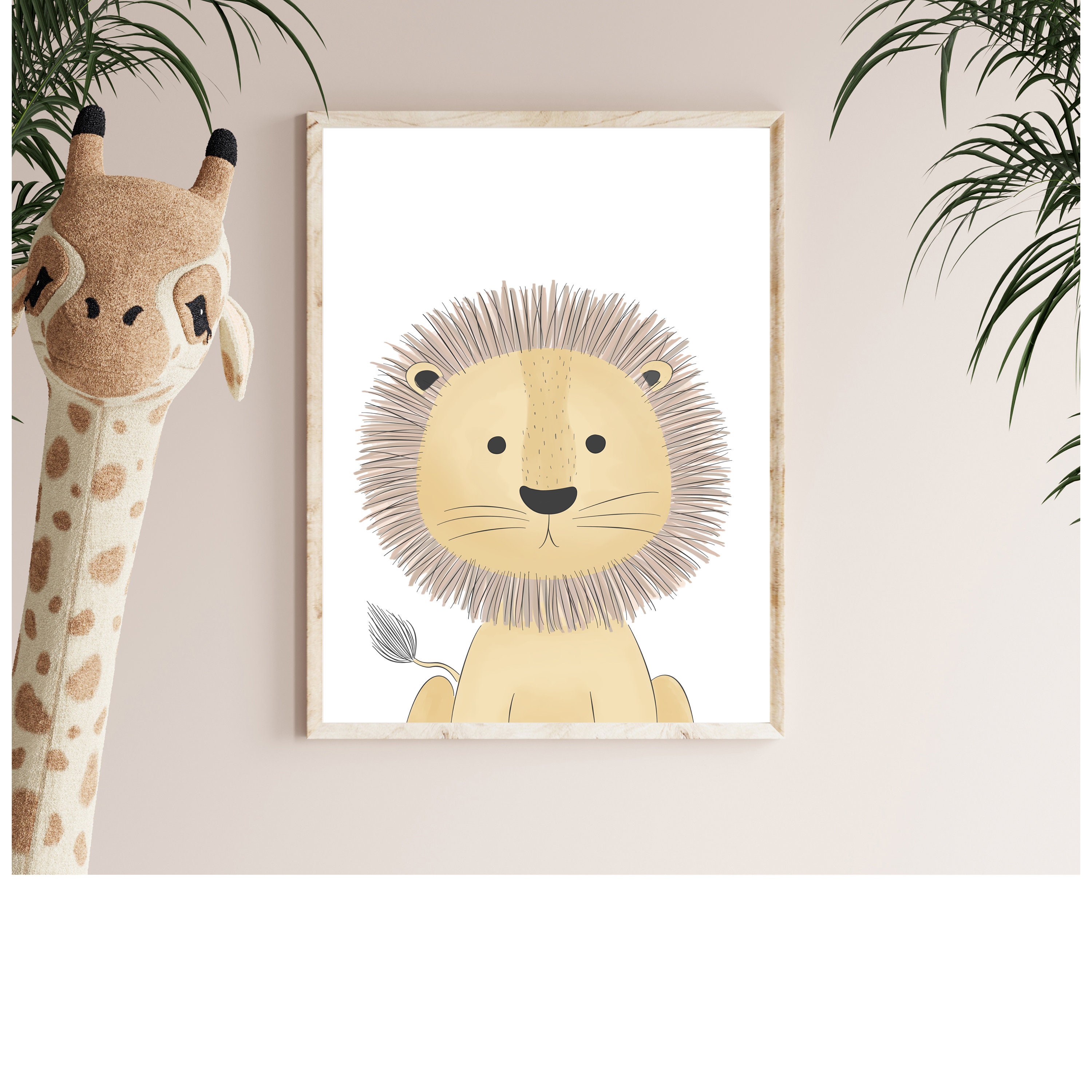 Lion Kids Room Wall Art Printable Instant Download Prints - Etsy