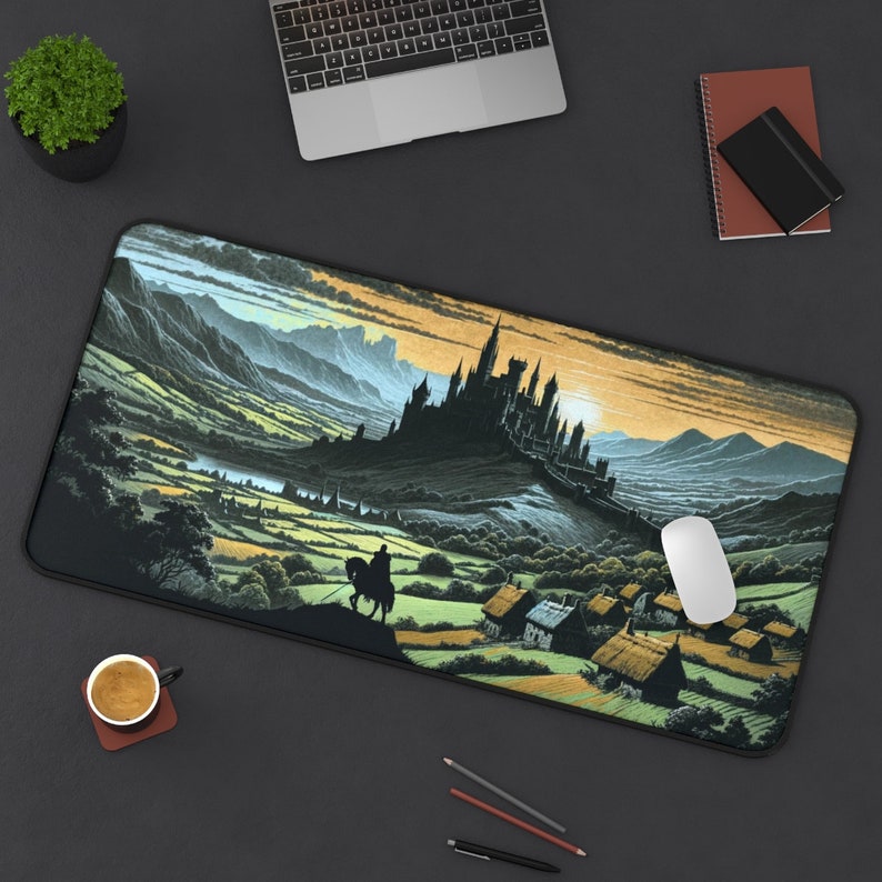 Tanjiro Desk Mat Gaming Mouse Pad Anime Desk Mat Gift For Anime Lovers