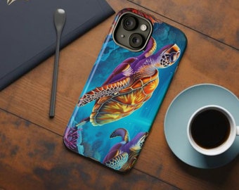 Sea Turtle phone case, Apple iPhone, Samsung Galaxy, Google Pixel, glossy phone case, matte phone case, ocean phone case, iPhone 13