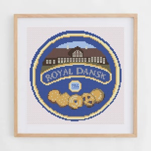 Danish Cookies Tin Cross Stitch Pattern | Butter Biscuits Box Cross Stitch Chart| Sewing Box Cross Stitch Pattern PDF | Modern Cross Stitch