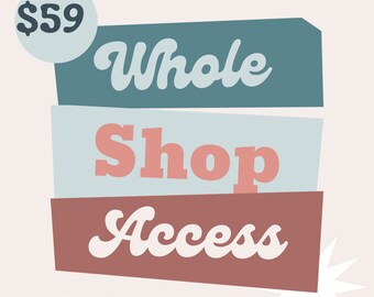 Entire Store l All Current and Future Designs l Google Access l Whole Etsy Shop l All PNG, SVG & Sublimation Design Bundle