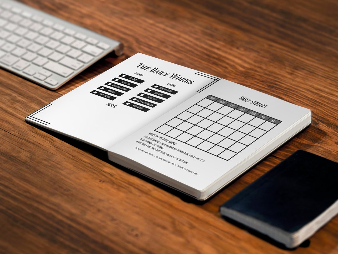 Discipline Planner Men's Discipline Oriented Daily Planner, Instant Download, Self-care ...