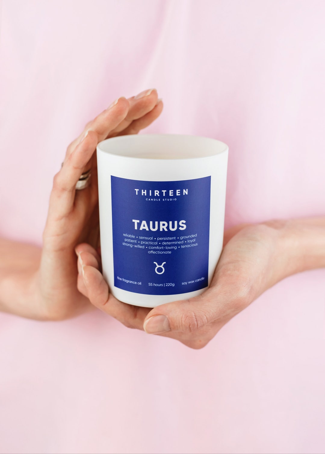 Taurus Zodiac Sign Candles, Personalized Birthdate Candles, Astrology