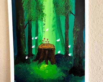 In the Forest, Forest, Paintings, Pictures, Acrylic Paints