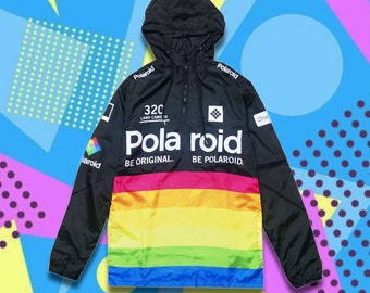 Polaroid Rainbow Overhead Windbreaker 