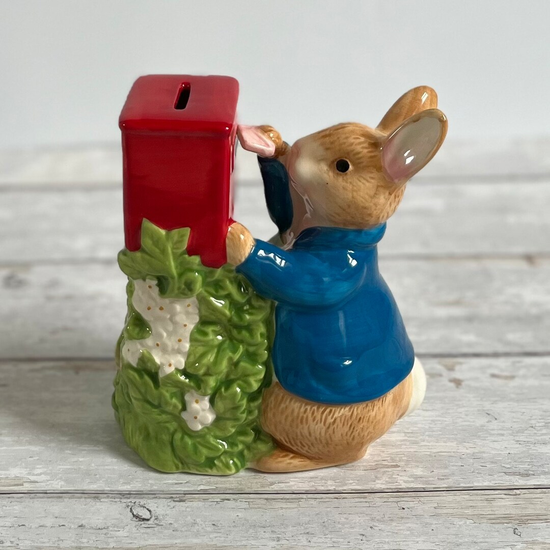 Large Peter Rabbit Money Box Beatrix Potter Peter Rabbit Etsy