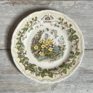 Royal Doulton Jill Barklem Brambly Hedge 1983 Spring The afternoon Tea Plate