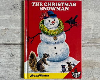Le bonhomme de neige de Noël - Brown Watson - Diane Sherman - Sharon Kane - 1988 - livre d'histoires de Noël vintage