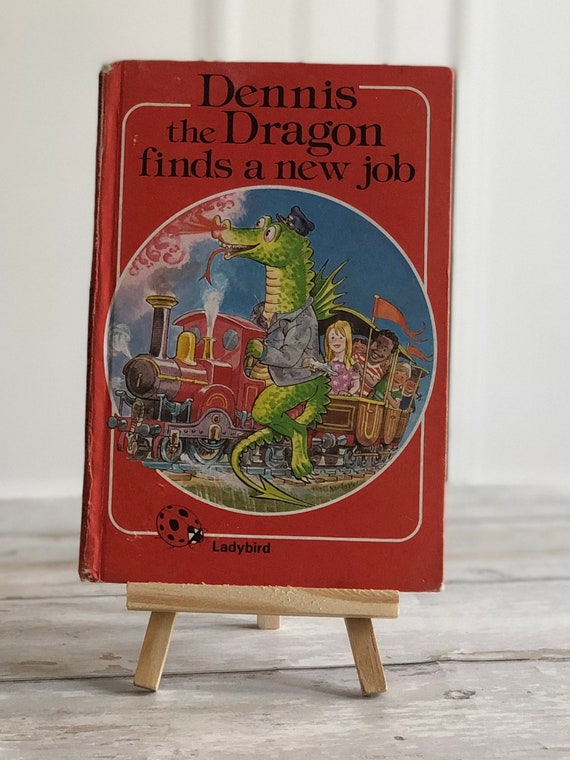 Dennis the Dragon Finds a New Job. Vintage 1983 Ladybird