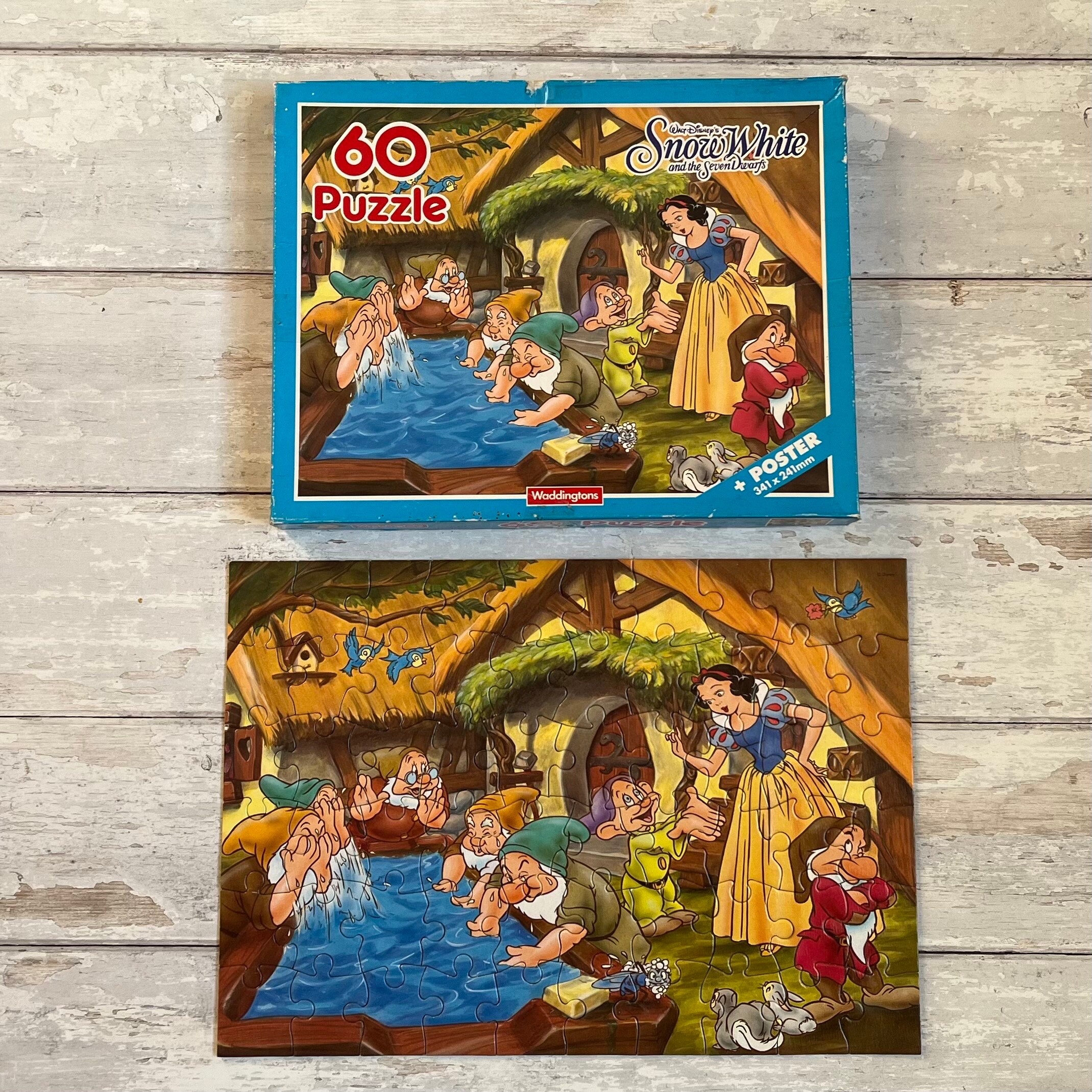 Waddingtons 1994 60 Piece Jigsaw Puzzle - Walt Disney's Snow