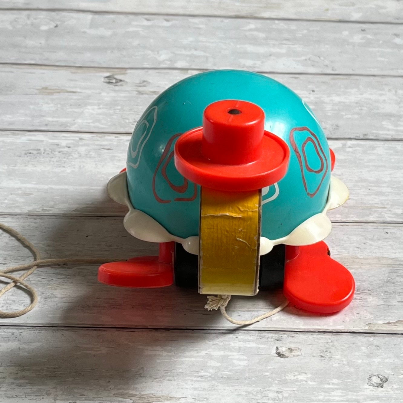 Vintage 1962 Fisher Price Pull Along Turtle Toy - Etsy
