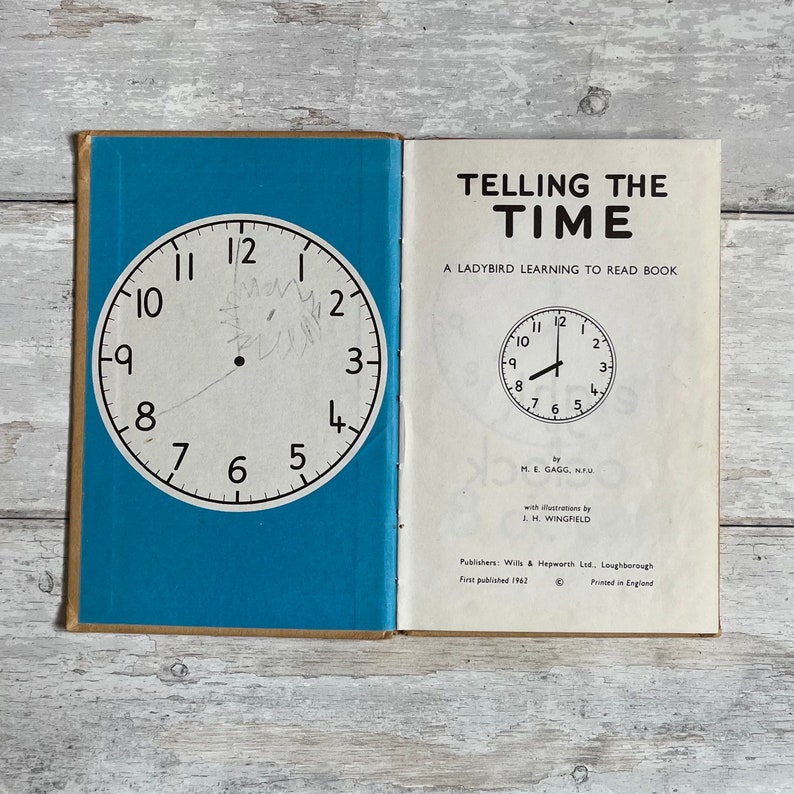 Vintage Ladybird Book - Telling the Time - Series 563 - 1962 - Etsy