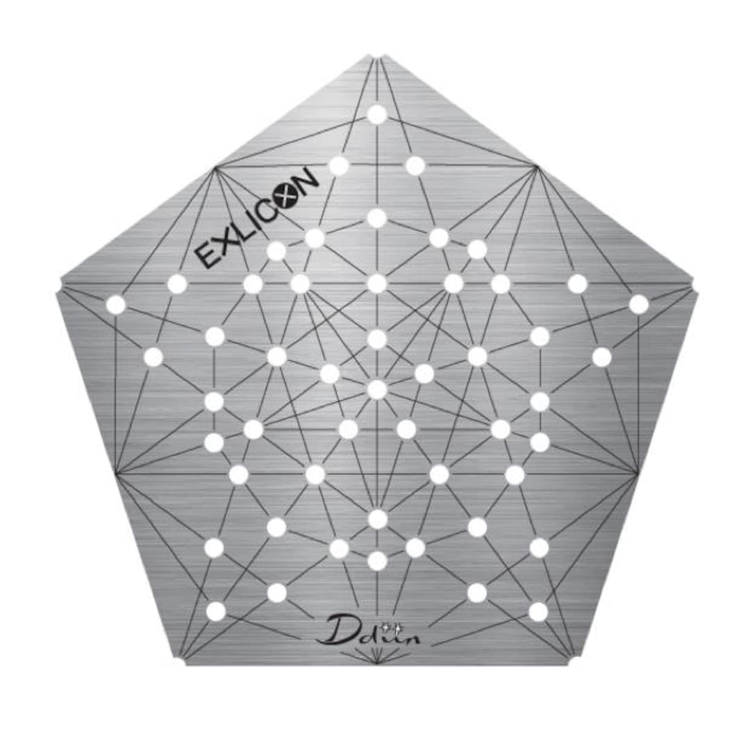 Small Star Disc Stainless Steel Ruler for Drawing Stars Pentagons ...