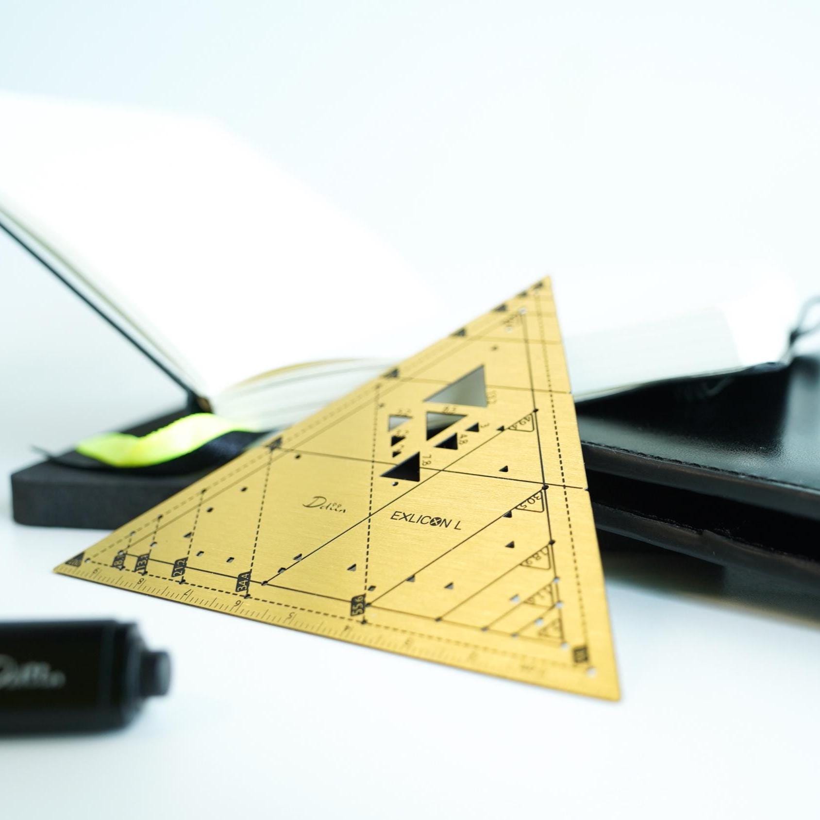 Exlicon L Brass- Precision Golden Ratio Tool Set for Art and Geometry ...