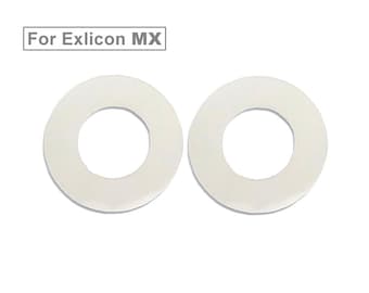 Puede incluir: Dos arandelas redondas de plástico blanco para Exlicon MX.