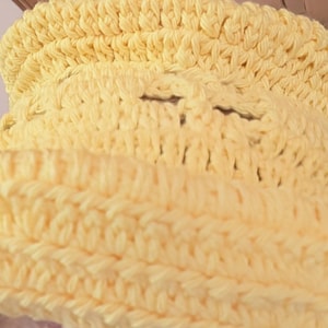 Hand crocheted Yellow Summer Bucket Hat