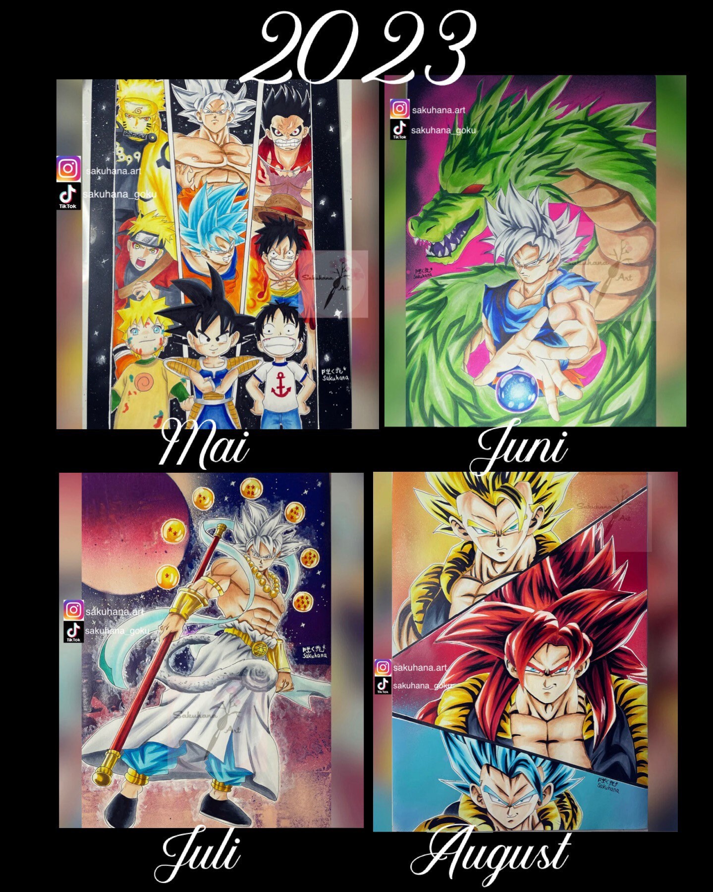 Anime Kalender 2023 - Etsy Schweiz