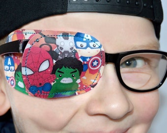 Ooglapje voor kinderen: superheldenontwerp, amblyopiebehandeling