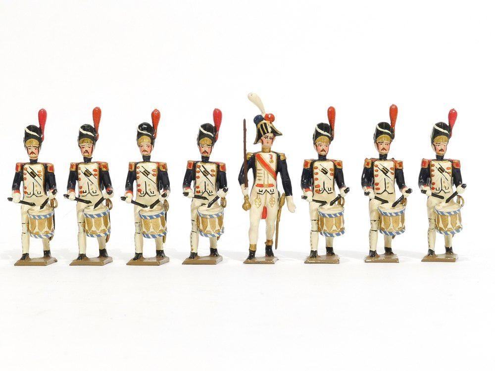 Vitrine 4 Marins De La Garde 1812 – CBG Mignot – Soldats De Plomb 54mm 1:30