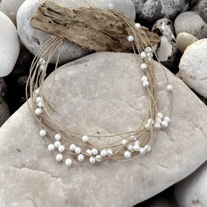 Pink linen jewelry best sale