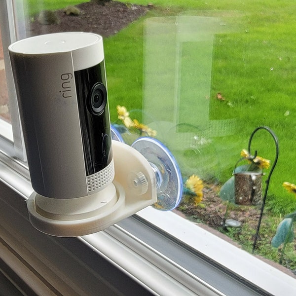 V2 Window Mount for Ring indoor camera with Suction Cups