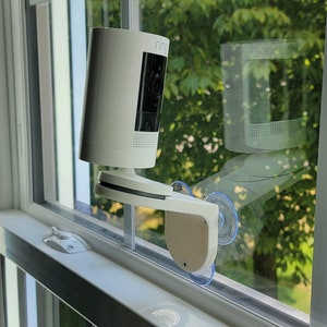 Ring Stick Up Camera 15 Degree Angle Window Mount with Suction Cups