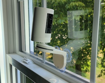 Ring Stick Up Camera 15 Degree Angle Window Mount with Suction Cups