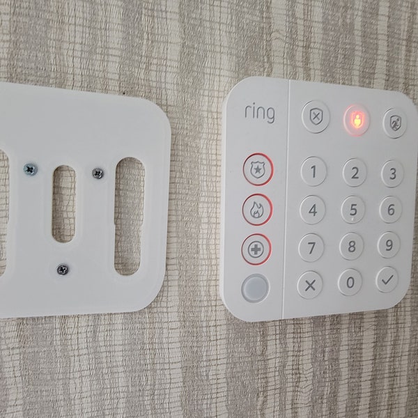 V1 Mounting Plate for Ring Alarm Keypad 3D Printed