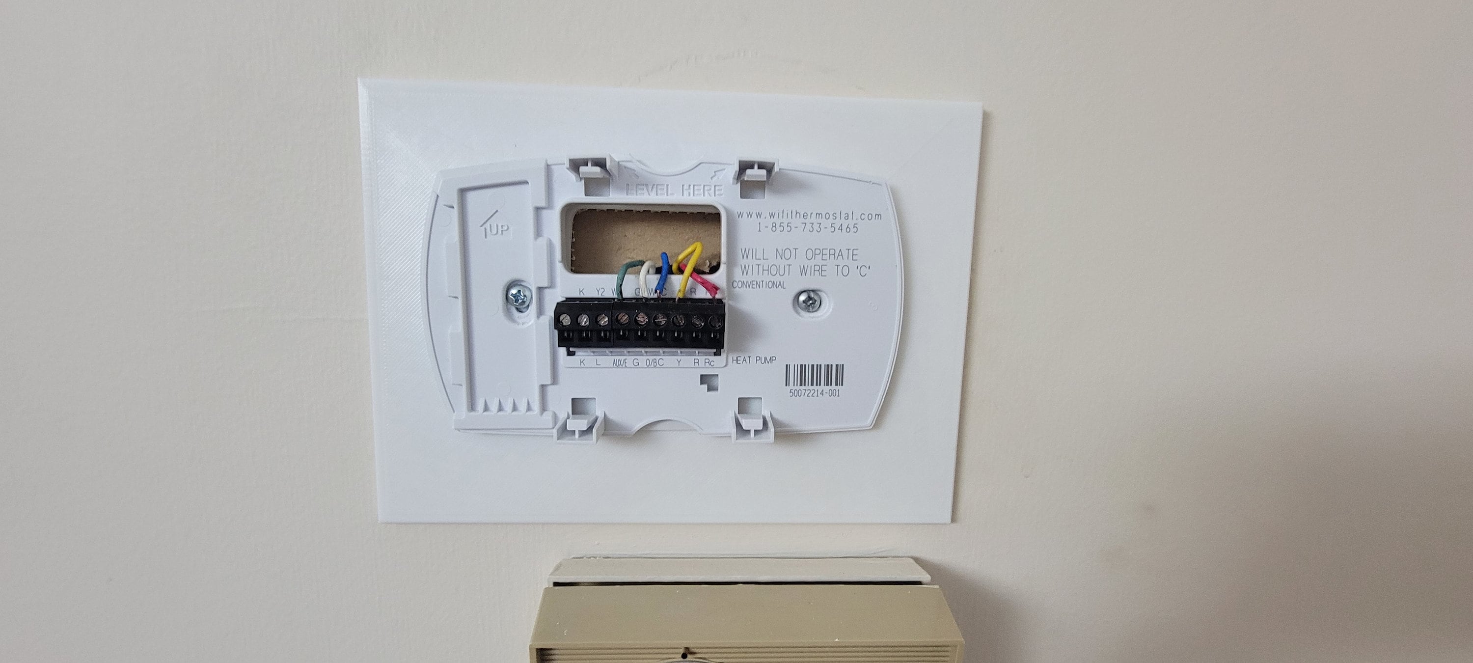 Universal Thermostat Wall Plate, Backplate 3D Printed Etsy