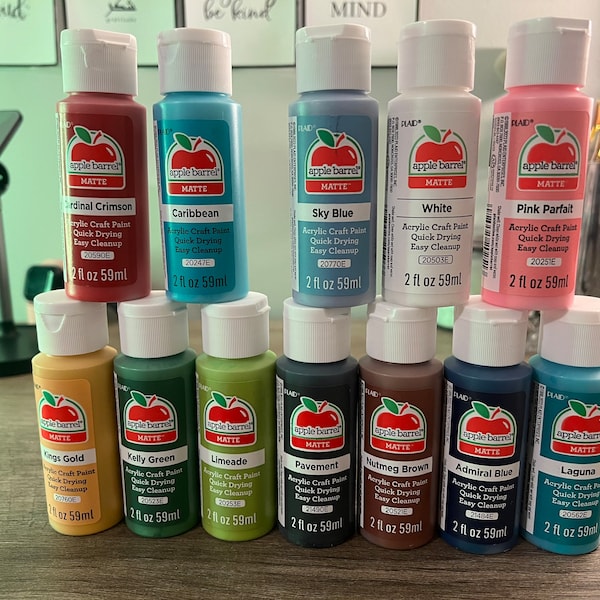 Apple Barrel Acrylic Paint Etsy