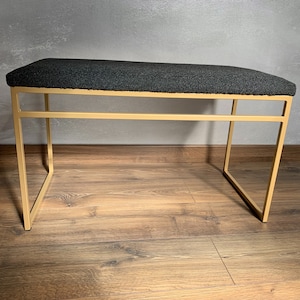 Loftowa ławka do korytarza | Personalizowana ławka z obiciem | Styl industrialny i nowoczesny