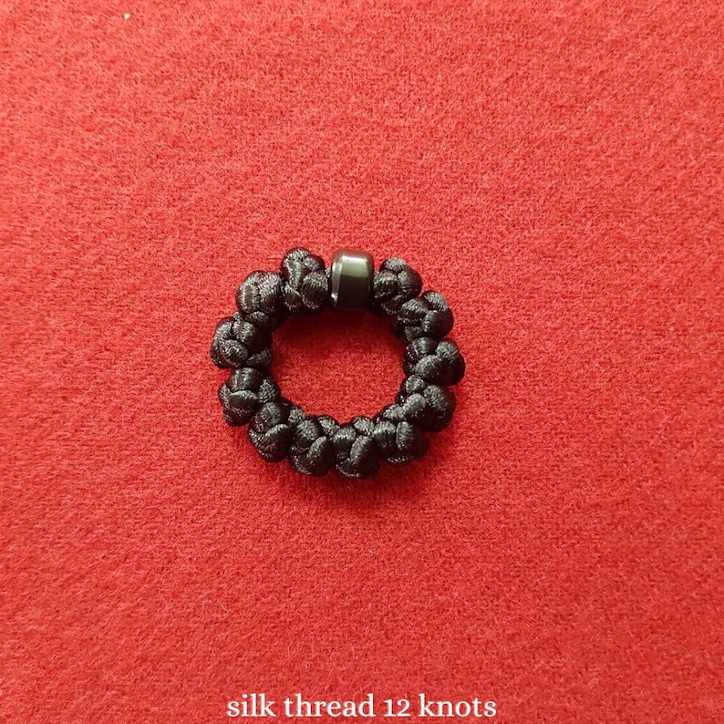 Black Silk Orthodox Prayer Rope - Monastic Chotki Komboskini 12 knots