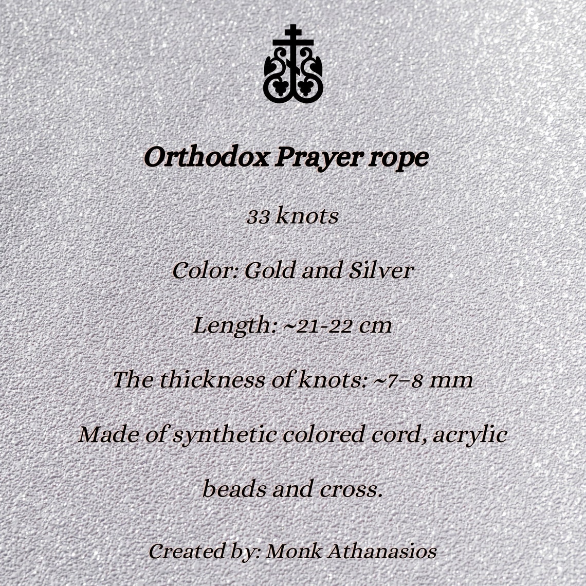 Orthodox Prayer Rope Made by Orthodox Monks Monastic Prayer Etsy