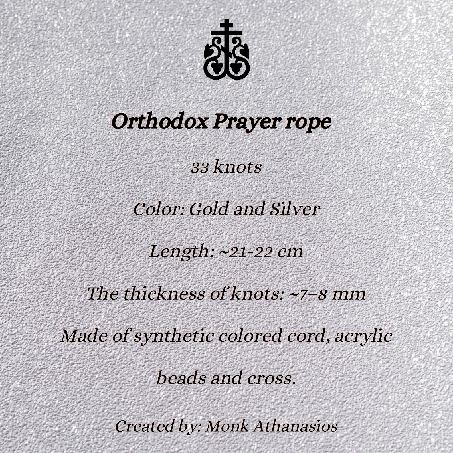 Orthodox Prayer Rope Made by Orthodox Monks Monastic Prayer Etsy