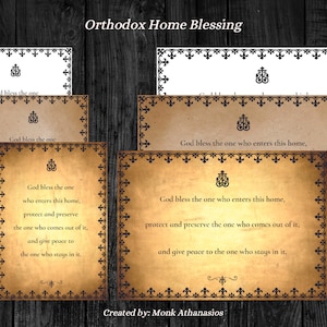 Orthodox Home Blessing Orthodox Wall Decoration Orthodox Home Protection Orthodox Wisdom Orthodox Writing Orthodox Verses Orthodox House