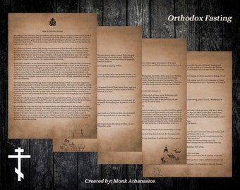 Orthodox Fasting Planner & Tracker – Printable Journal, Weekly Fasting Organizer, PDF