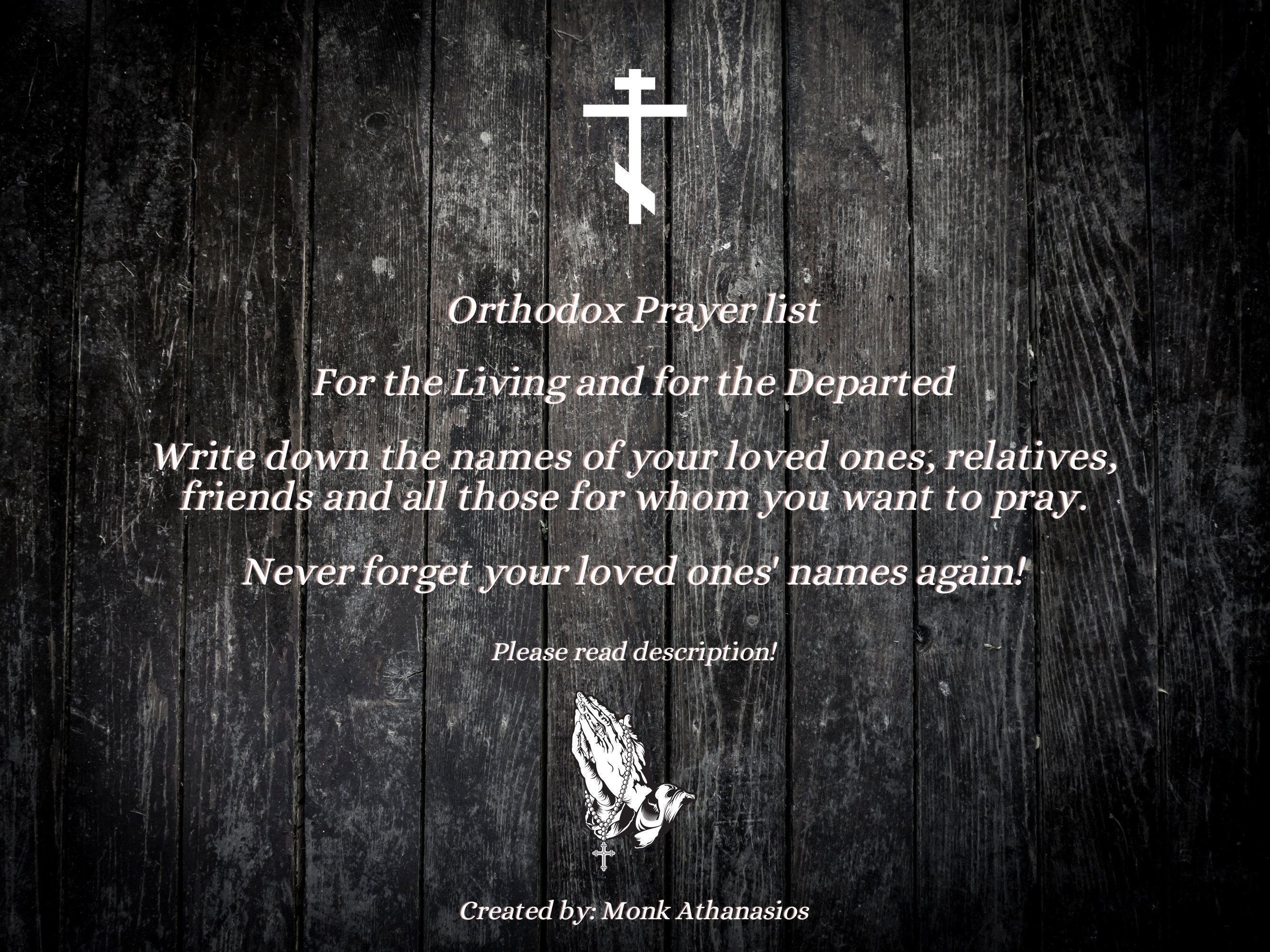 Orthodox Prayer List Prayers for the Dead Prayers for the Living Orthodox Daily Life Orthodox