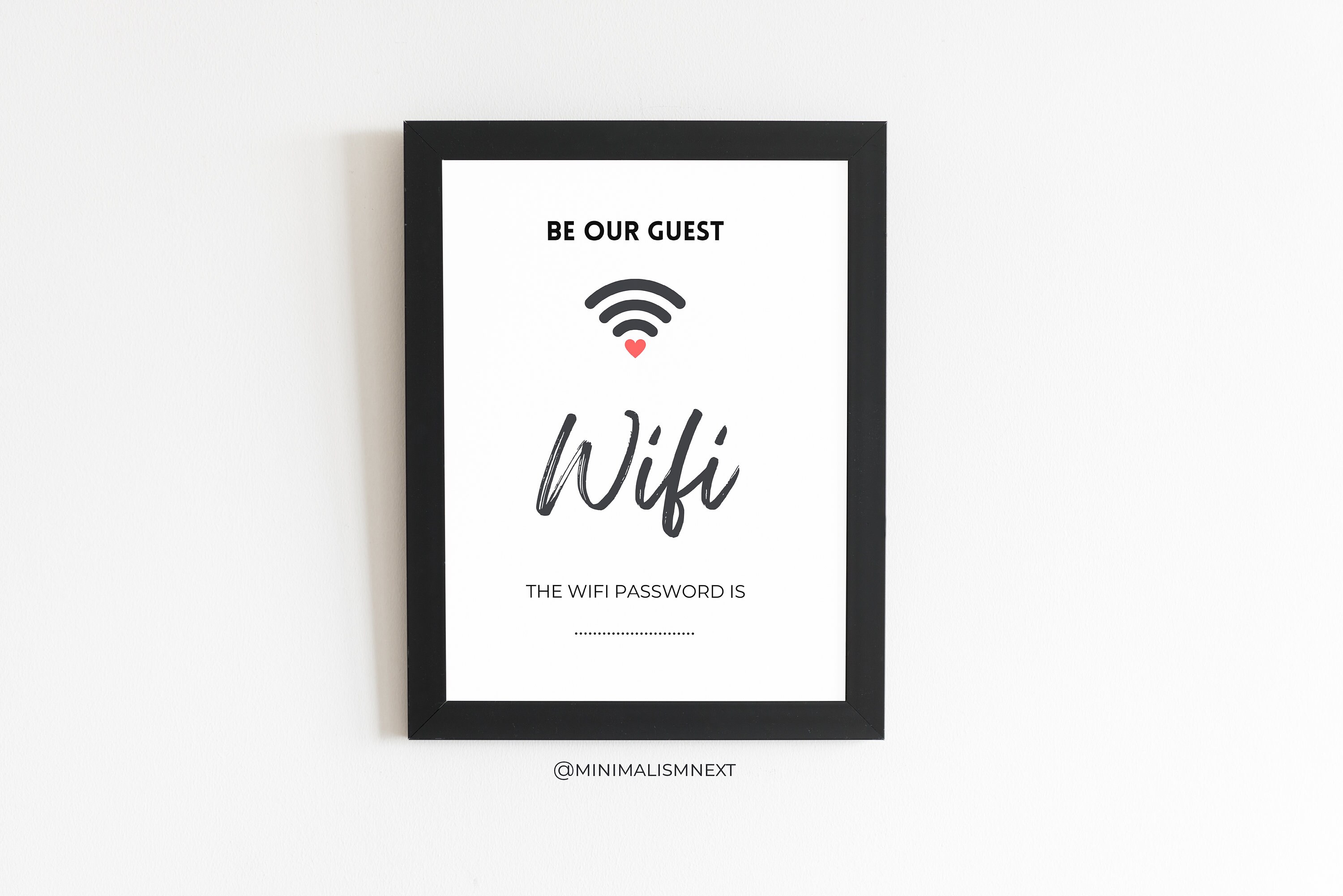 Be Our Guest, Wifi Password Sign, Wifi Sign Digital Download, Wifi Sign